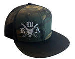 Machete Logo Camo Snapback Hat (flat bill)