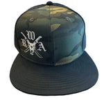 Machete Logo Camo Snapback Hat (flat bill)